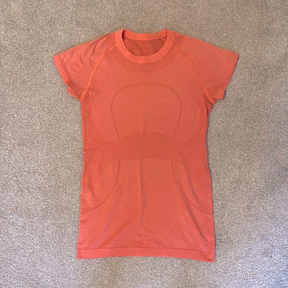 Lululemon Peach Workout Shirt